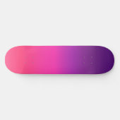 Neon Paars en roze ombre abstract design Persoonlijk Skateboard (Horizontaal)