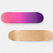 Neon Paars en roze ombre abstract design Persoonlijk Skateboard (Horizontaal)