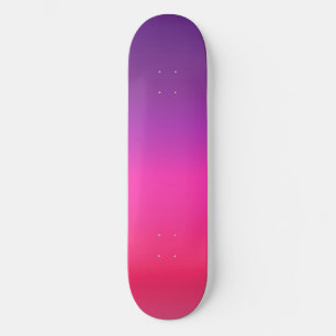 Neon Paars en roze ombre abstract design Persoonlijk Skateboard