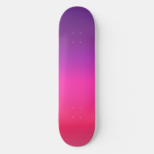 Neon Paars en roze ombre abstract design Persoonlijk Skateboard (Voorkant)