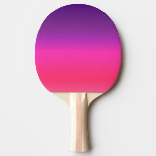 Neon Paars en roze ombre abstract design Tafeltennisbatje