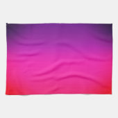 Neon Paars en roze ombre abstract design Theedoek (Horizontaal)