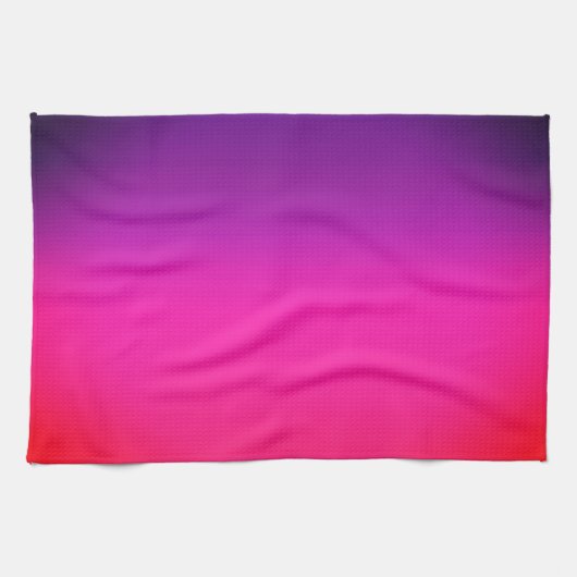 Neon Paars en roze ombre abstract design Theedoek (Horizontaal)