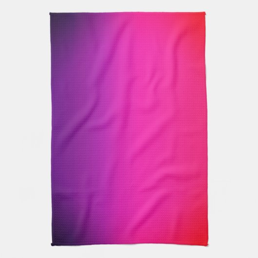 Neon Paars en roze ombre abstract design Theedoek (Verticaal)