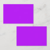 Neon Paars Europees Visitekaartje (Voorkant / Achterkant)