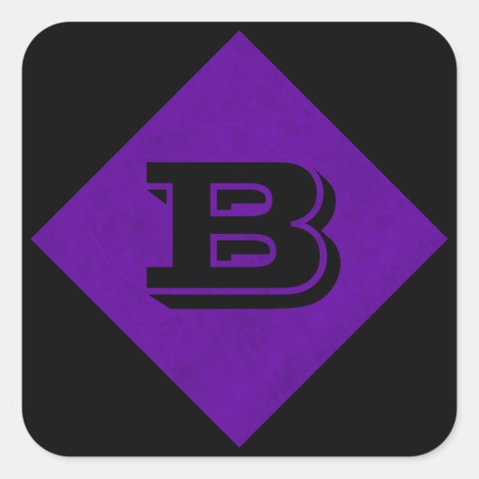 Neon Paars Velvet Persoonlijk casino Vierkante Sticker (Voorkant)