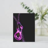 NEON PAARS ZIPPER BLACK RANDOM BACKGROUNDS WALLPA BRIEFKAART (Staand voorkant)