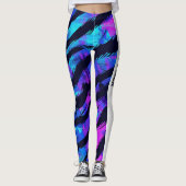 Neon Paarse Animal GRL Power Leggings (Voorkant)