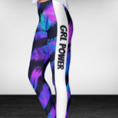 Neon Paarse Animal GRL Power Leggings