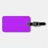 Neon Paarse Bagage Label (Voorkant horizontaal)