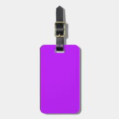 Neon Paarse Bagage Label (Voorkant verticaal)