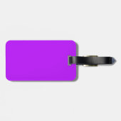 Neon Paarse Bagage Label (Achterkant horizontaal)