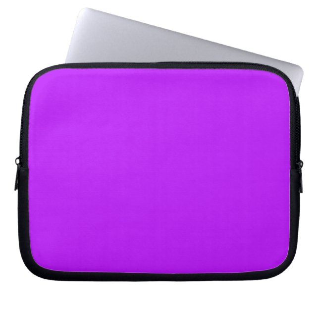 Neon Paarse Computerhoes Laptop Sleeve (Voorkant)