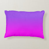 Neon Paarse en Hot Pink Ombre schaduw kleur vervag Accent Kussen (Achterkant)