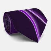 Neon Paarse Flames Stropdas (Opgerold)