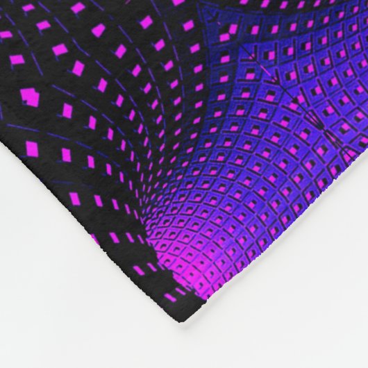 Neon Paarse Geometrische Deken (Hoek)