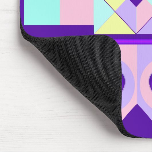 NEON & paarse harten die kloppen Muismat (Hoek)