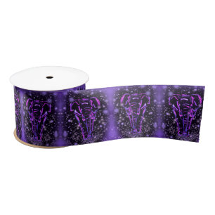 Neon Paarse Roze Olifanten Lint