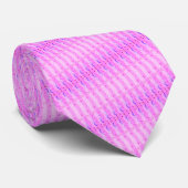 Neon Paarse Roze Strepen Stropdas (Opgerold)