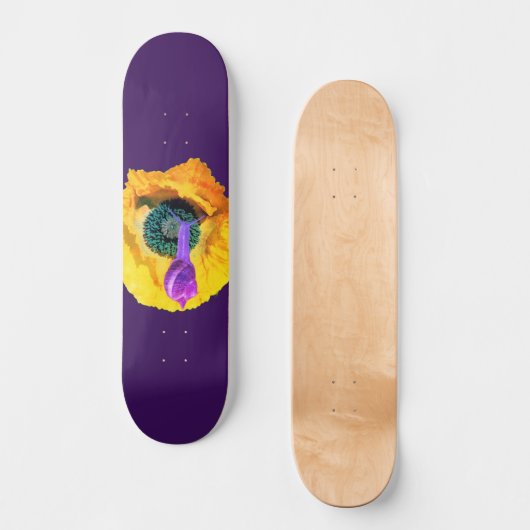 Neon Paarse Slak Skateboard (Voorkant)