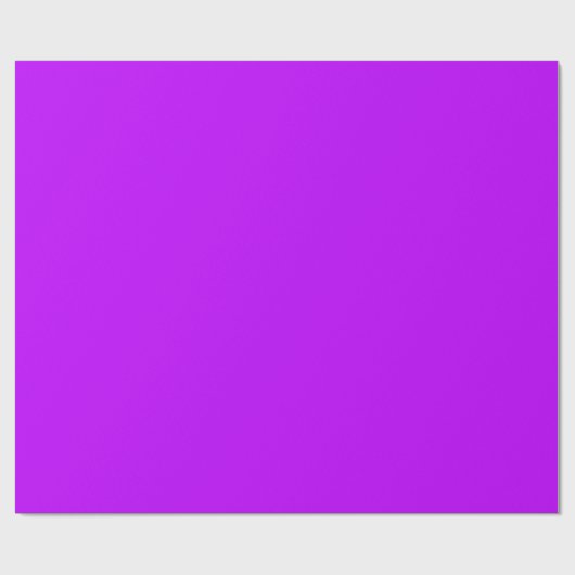 Neon Paarse Stevige Kleur | Klassiek | Elegant Cadeaupapier (Vlak)