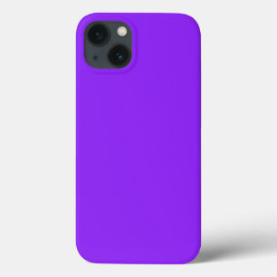 Neon Paarse vaste kleuren passen deze aan iPhone 13 Hoesje