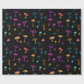 Neon paddenstoel inpakpapier (Vlak)