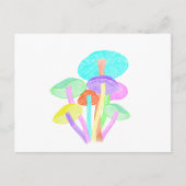 Neon paddenstoelen briefkaart (Voorkant)