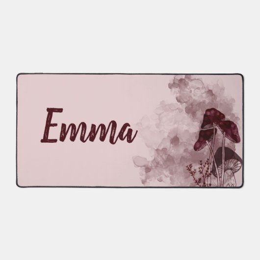 Neon paddenstoelen bureaumat (Voorkant)