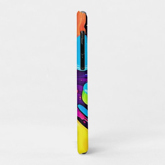 Neon Paint Burst Art Case-Mate iPhone Case (Achterkant/links)