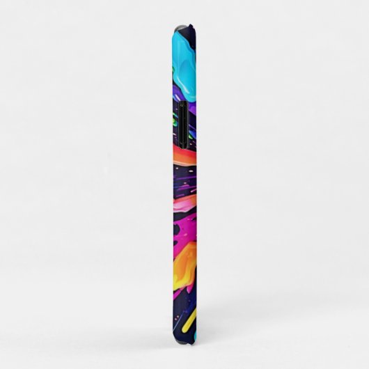 Neon Paint Burst Art Case-Mate iPhone Case (Achterkant/rechts)