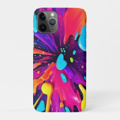 Neon Paint Burst Art Case-Mate iPhone Case (Achterkant)
