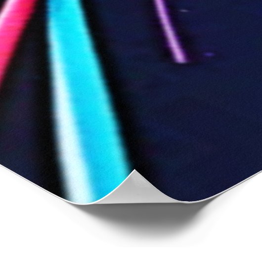 Neon Paint Burst Art Poster (Hoek)