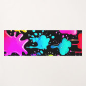 Neon Paint Drips Design Yogamat (Voorkant (horizontaal))