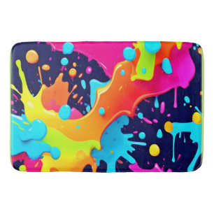 Neon Paint Explosion Badmat