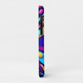 Neon Paint Explosion op Donker Canvas Case-Mate iPhone Case (Achterkant/links)