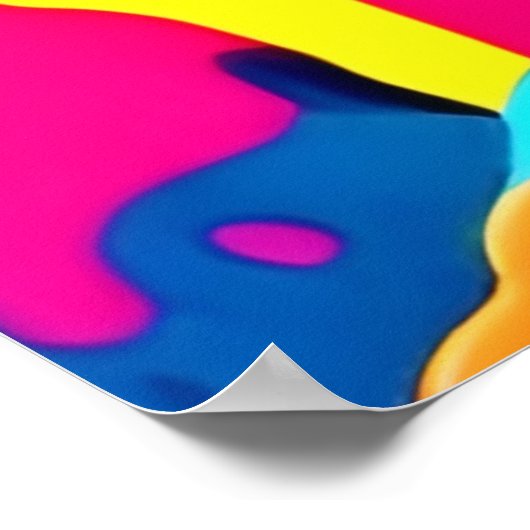 Neon Paint Explosion Poster (Hoek)