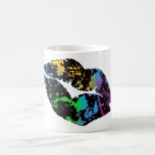 Neon Paint Lips Coffee Mok (Center)
