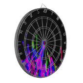 Neon Paint Splash Colorful. PERSONALISEER HET Dartbord (Voorkant Links)