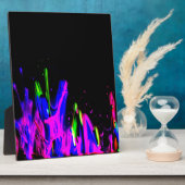 Neon Paint Splash Colorful. PERSONALISEER HET Fotoplaat (Zijkant)