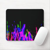 Neon Paint Splash Colorful. PERSONALISEER HET Muismat (Met muis)