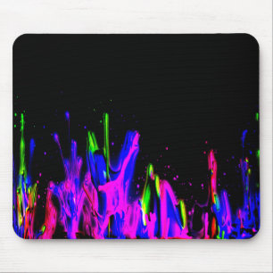Neon Paint Splash Colorful. PERSONALISEER HET Muismat