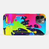 Neon Paint Splash Drip Chaos Case-Mate iPhone Case (Achterkant (horizontaal))