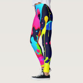 Neon Paint Splash Drip Chaos Leggings (Links)