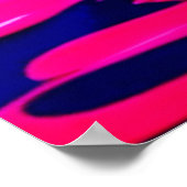Neon Paint Splash Drip Chaos Poster (Hoek)