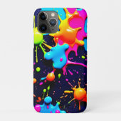 Neon Paint Splatter Abstracte kunst Case-Mate iPhone Case (Achterkant)