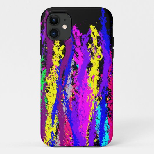 Neon Paint Splatter Case-Mate iPhone Case (Achterkant)
