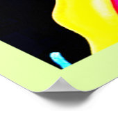 Neon Paint Splatter Design Poster (Hoek)