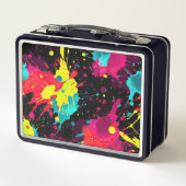 Neon Paint Splatter Lunch Box (Achterkant)