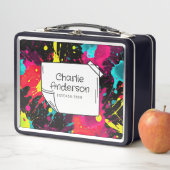 Neon Paint Splatter Lunch Box (In situ)